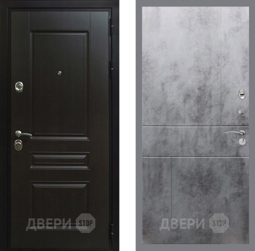 Входная металлическая Дверь Рекс (REX) Премиум-Н FL-290 Бетон темный в Наро-Фоминске
