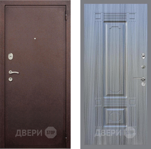 Дверь Рекс (REX) 2 Медный Антик FL-2 Сандал грей в Наро-Фоминске
