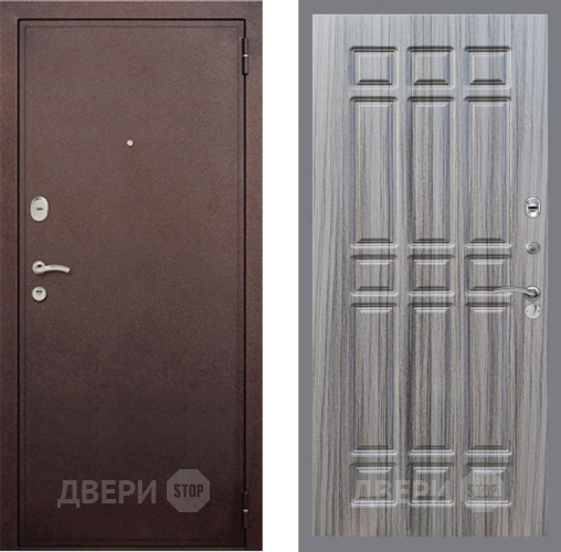 Входная металлическая Дверь Рекс (REX) 2 Медный Антик FL-33 Сандал грей в Наро-Фоминске