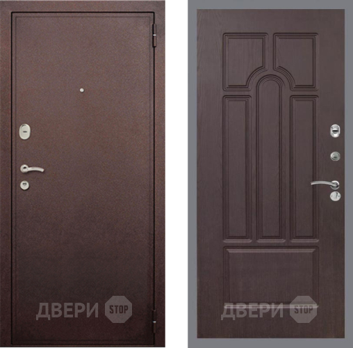 Входная металлическая Дверь Рекс (REX) 2 Медный Антик FL-58 Венге в Наро-Фоминске
