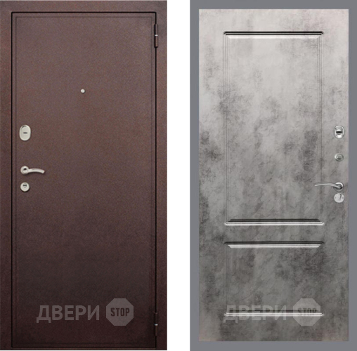 Дверь Рекс (REX) 2 Медный Антик FL-117 Бетон темный в Наро-Фоминске