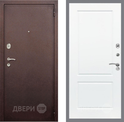 Дверь Рекс (REX) 2 Медный Антик FL-117 Силк Сноу в Наро-Фоминске