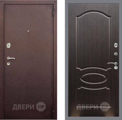 Входная металлическая Дверь Рекс (REX) 2 Медный Антик FL-128 Венге светлый в Наро-Фоминске