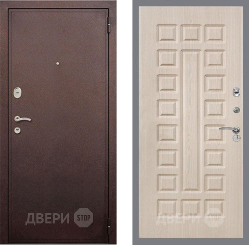 Входная металлическая Дверь Рекс (REX) 2 Медный Антик FL-183 Беленый дуб в Наро-Фоминске