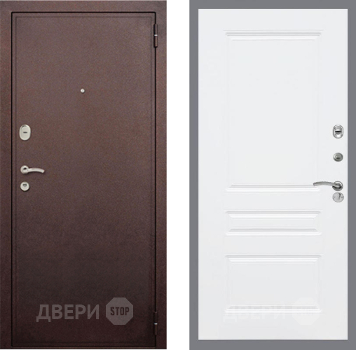 Входная металлическая Дверь Рекс (REX) 2 Медный Антик FL-243 Силк Сноу в Наро-Фоминске