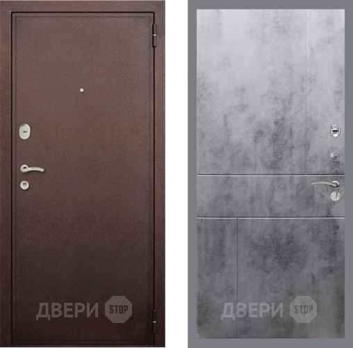 Дверь Рекс (REX) 2 Медный Антик FL-290 Бетон темный в Наро-Фоминске