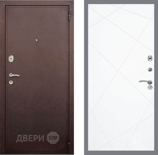 Дверь Рекс (REX) 2 Медный Антик FL-291 Силк Сноу в Наро-Фоминске
