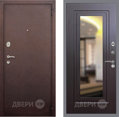 Дверь Рекс (REX) 2 Медный Антик FLZ-120 Венге в Наро-Фоминске