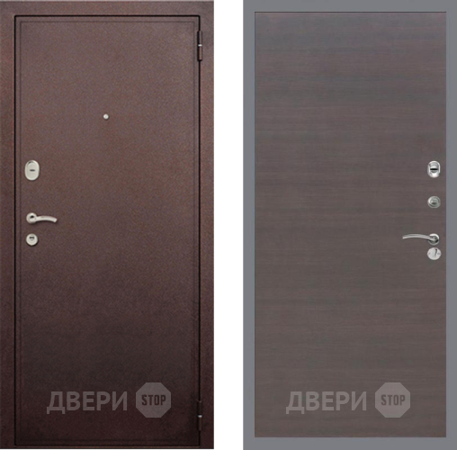Дверь Рекс (REX) 2 Медный Антик GL венге поперечный в Наро-Фоминске