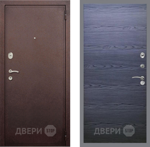 Дверь Рекс (REX) 2 Медный Антик GL Дуб тангенальный черный в Наро-Фоминске