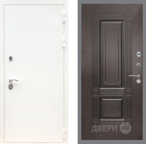 Входная металлическая Дверь Рекс (REX) 5 Белая Шагрень FL-2 Венге в Наро-Фоминске