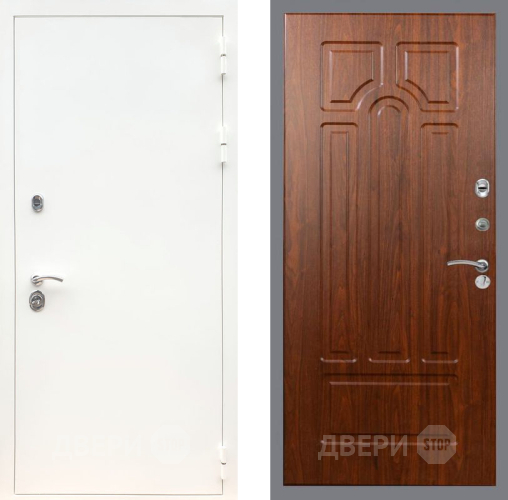Входная металлическая Дверь Рекс (REX) 5 Белая Шагрень FL-58 Морёная берёза в Наро-Фоминске