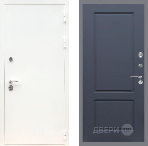 Входная металлическая Дверь Рекс (REX) 5 Белая Шагрень FL-117 Силк титан в Наро-Фоминске
