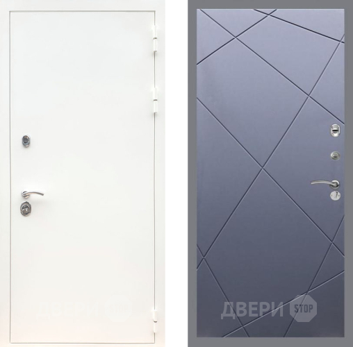Дверь Рекс (REX) 5 Белая Шагрень FL-291 Силк титан в Наро-Фоминске