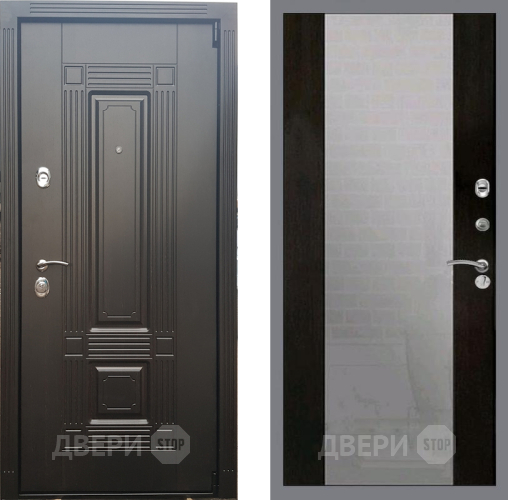 Входная металлическая Дверь Рекс (REX) 9 СБ-16 Зеркало Венге в Наро-Фоминске