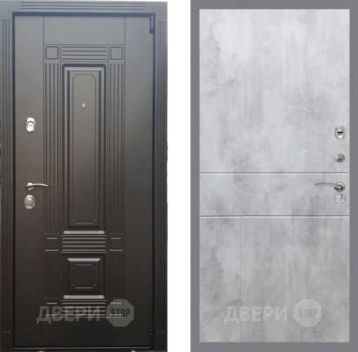 Входная металлическая Дверь Рекс (REX) 9 FL-290 Бетон светлый в Наро-Фоминске