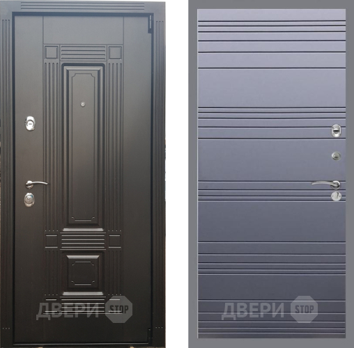 Входная металлическая Дверь Рекс (REX) 9 Line Силк титан в Наро-Фоминске