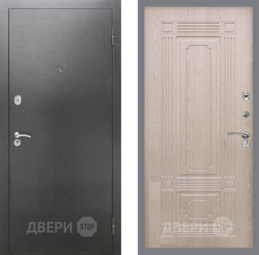 Дверь Рекс (REX) 2А Серебро Антик FL-2 Беленый дуб в Наро-Фоминске