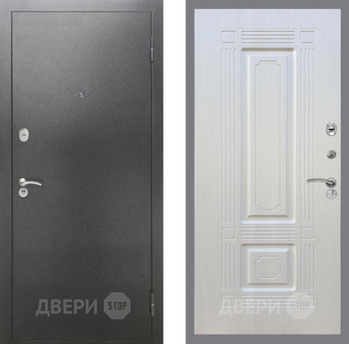 Дверь Рекс (REX) 2А Серебро Антик FL-2 Лиственница беж в Наро-Фоминске