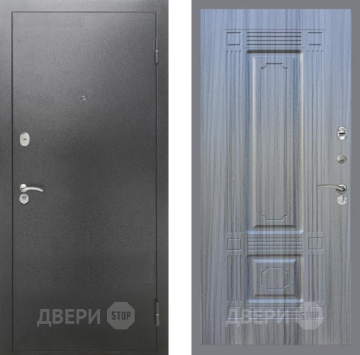 Входная металлическая Дверь Рекс (REX) 2А Серебро Антик FL-2 Сандал грей в Наро-Фоминске