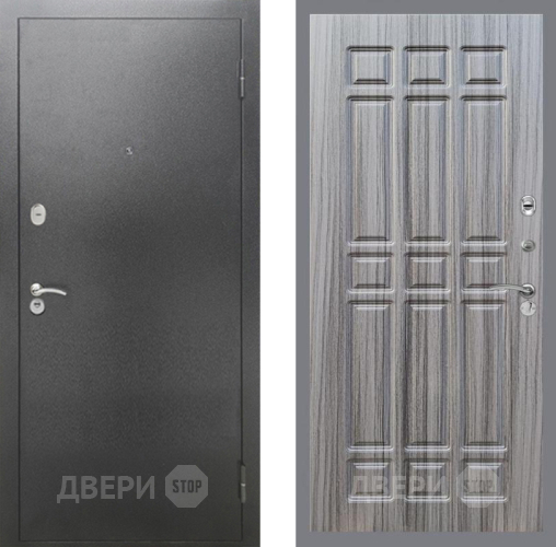 Входная металлическая Дверь Рекс (REX) 2А Серебро Антик FL-33 Сандал грей в Наро-Фоминске