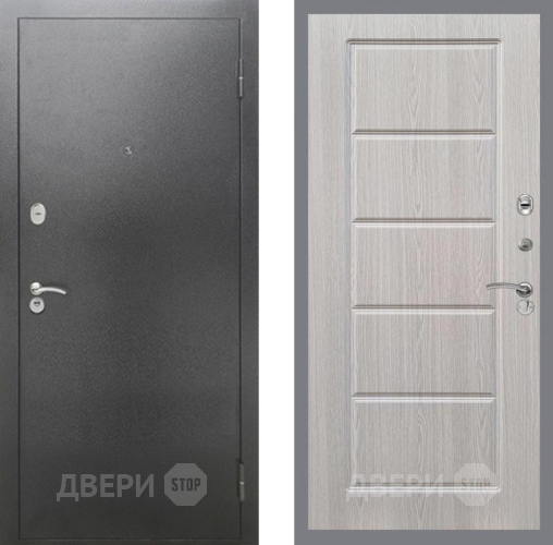 Входная металлическая Дверь Рекс (REX) 2А Серебро Антик FL-39 Беленый дуб в Наро-Фоминске
