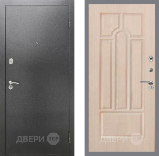 Входная металлическая Дверь Рекс (REX) 2А Серебро Антик FL-58 Беленый дуб в Наро-Фоминске