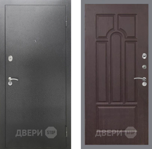 Входная металлическая Дверь Рекс (REX) 2А Серебро Антик FL-58 Венге в Наро-Фоминске