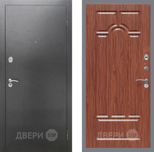 Входная металлическая Дверь Рекс (REX) 2А Серебро Антик FL-58 орех тисненый в Наро-Фоминске