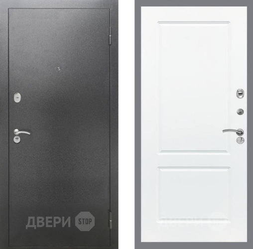 Дверь Рекс (REX) 2А Серебро Антик FL-117 Силк Сноу в Наро-Фоминске