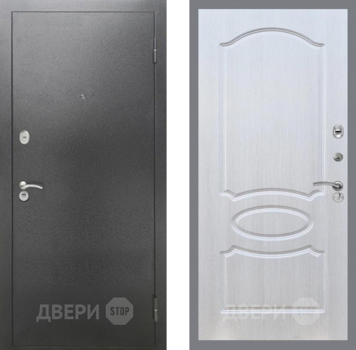 Входная металлическая Дверь Рекс (REX) 2А Серебро Антик FL-128 Лиственница беж в Наро-Фоминске