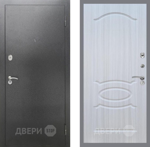 Дверь Рекс (REX) 2А Серебро Антик FL-128 Сандал белый в Наро-Фоминске