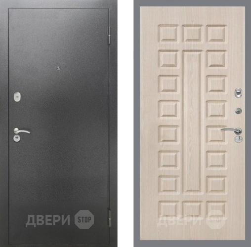 Дверь Рекс (REX) 2А Серебро Антик FL-183 Беленый дуб в Наро-Фоминске