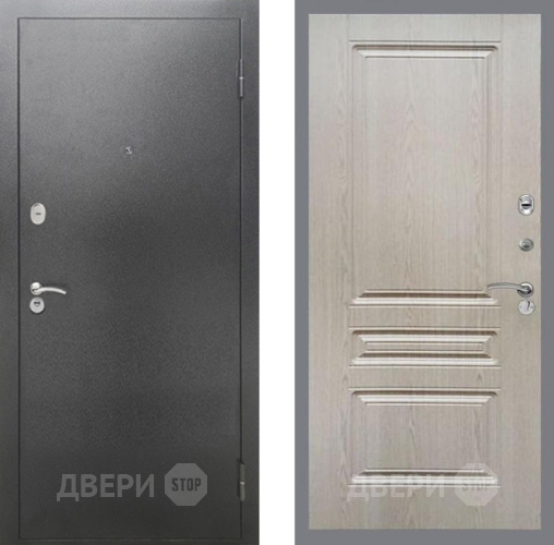 Дверь Рекс (REX) 2А Серебро Антик FL-243 Беленый дуб в Наро-Фоминске