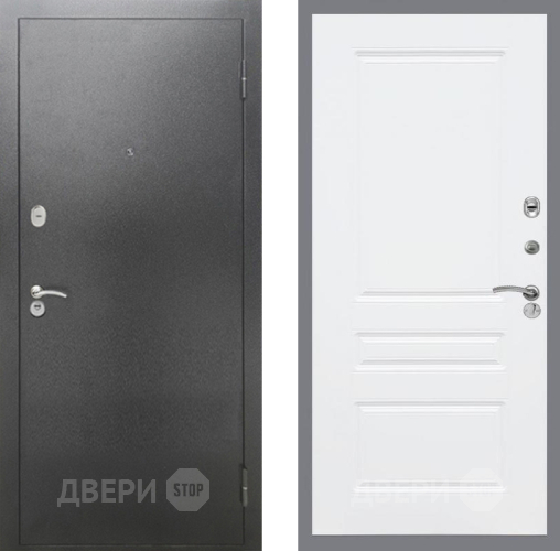 Дверь Рекс (REX) 2А Серебро Антик FL-243 Силк Сноу в Наро-Фоминске