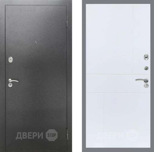 Дверь Рекс (REX) 2А Серебро Антик FL-290 Силк Сноу в Наро-Фоминске