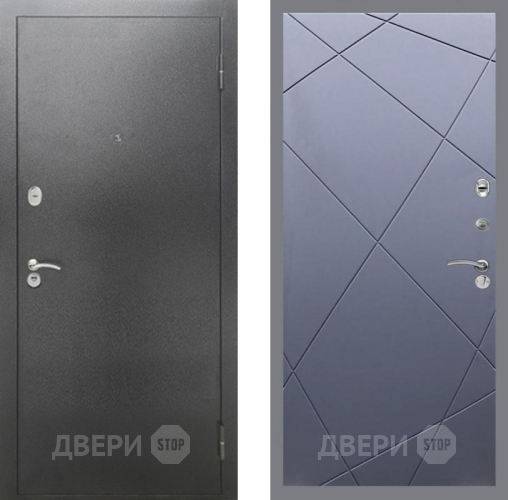Входная металлическая Дверь Рекс (REX) 2А Серебро Антик FL-291 Силк титан в Наро-Фоминске