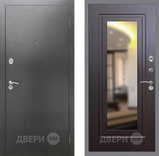 Входная металлическая Дверь Рекс (REX) 2А Серебро Антик FLZ-120 Венге в Наро-Фоминске
