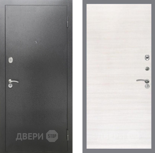 Входная металлическая Дверь Рекс (REX) 2А Серебро Антик GL Акация в Наро-Фоминске