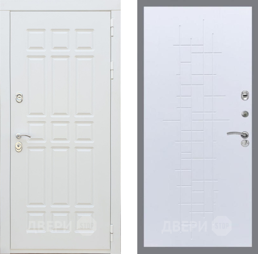 Входная металлическая Дверь Рекс (REX) 8 Силк Сноу FL-289 Белый ясень в Наро-Фоминске