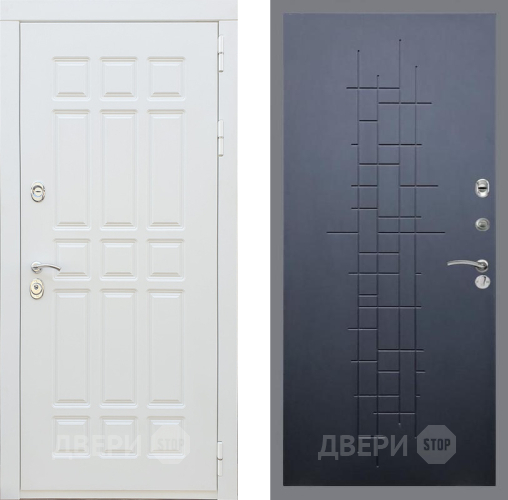 Входная металлическая Дверь Рекс (REX) 8 Силк Сноу FL-289 Ясень черный в Наро-Фоминске
