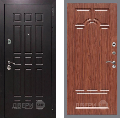 Входная металлическая Дверь Рекс (REX) 8 FL-58 орех тисненый в Наро-Фоминске