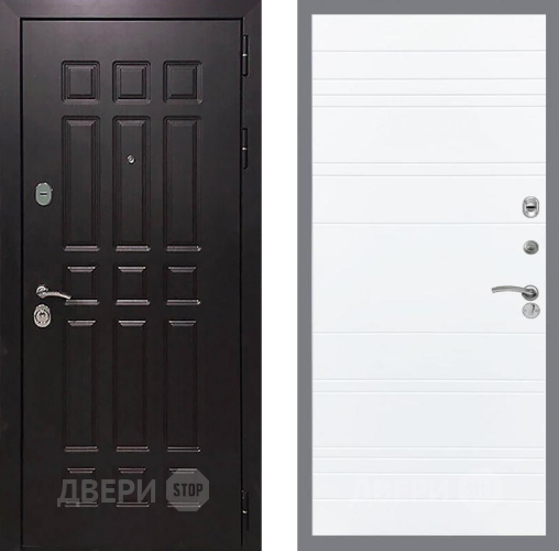 Дверь Рекс (REX) 8 Line Силк Сноу в Наро-Фоминске
