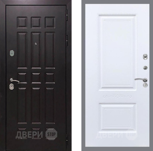 Входная металлическая Дверь Рекс (REX) 8 Смальта Силк Сноу в Наро-Фоминске