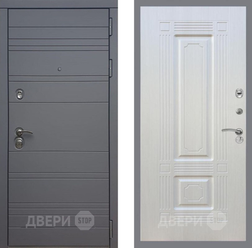 Входная металлическая Дверь Рекс (REX) 14 силк титан FL-2 Лиственница беж в Наро-Фоминске