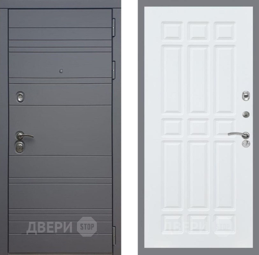 Входная металлическая Дверь Рекс (REX) 14 силк титан FL-33 Силк Сноу в Наро-Фоминске