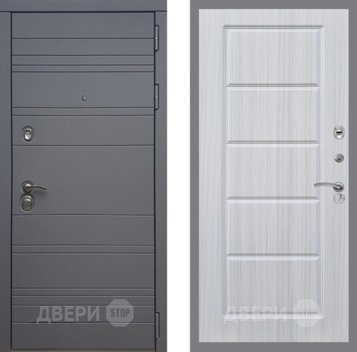 Входная металлическая Дверь Рекс (REX) 14 силк титан FL-39 Сандал белый в Наро-Фоминске