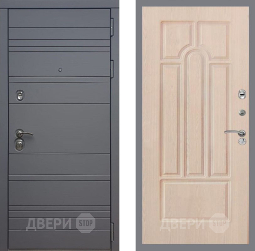 Входная металлическая Дверь Рекс (REX) 14 силк титан FL-58 Беленый дуб в Наро-Фоминске