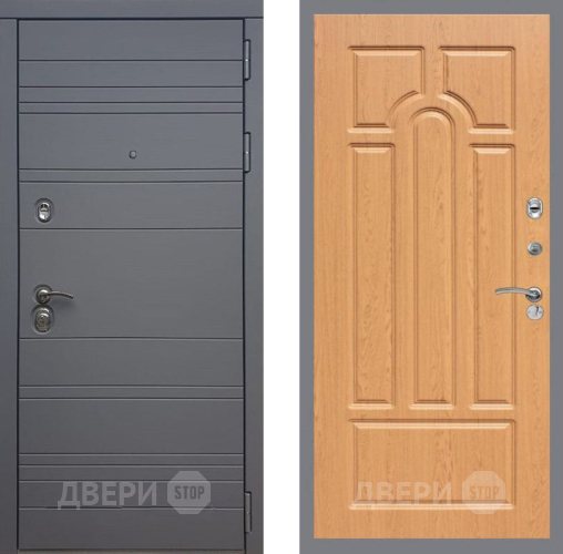 Входная металлическая Дверь Рекс (REX) 14 силк титан FL-58 Дуб в Наро-Фоминске