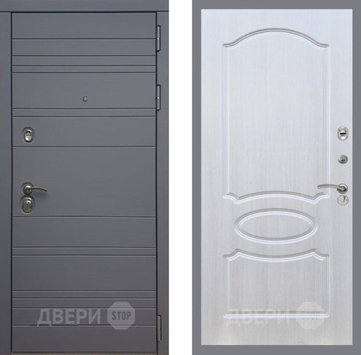 Входная металлическая Дверь Рекс (REX) 14 силк титан FL-128 Лиственница беж в Наро-Фоминске